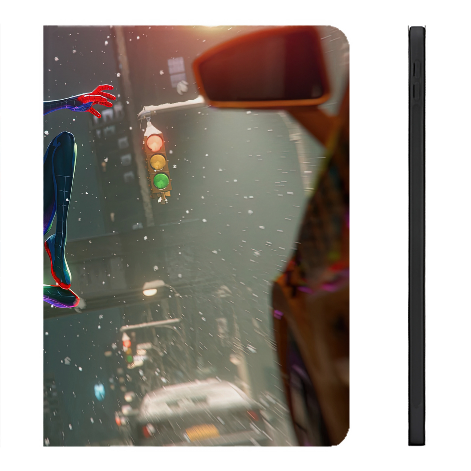 （画像用） Spider Man スパイダーマン IPadケース ペンホルダー付き ブックスタイルデザイン